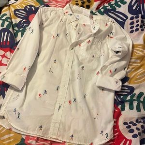 Sports button down shirt